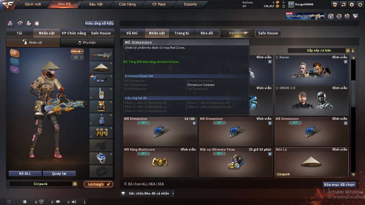 shop acc cf uy tin gia re